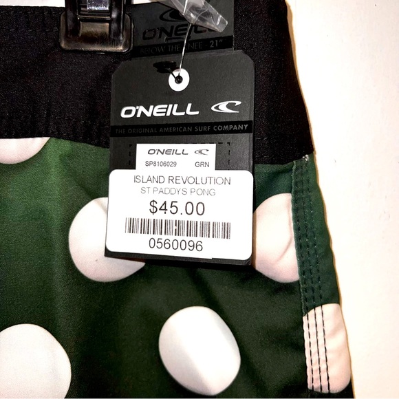 O’Neill St Paddy’s Pong Board Shorts Size 29 - Picture 3 of 11